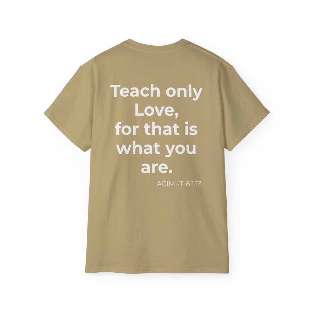 Teach Only Love T‑Shirt —  Red Heart Graphic Tee