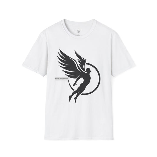 Angel Wings Graphic T-Shirt — Halo & Wing Minimalist Tee