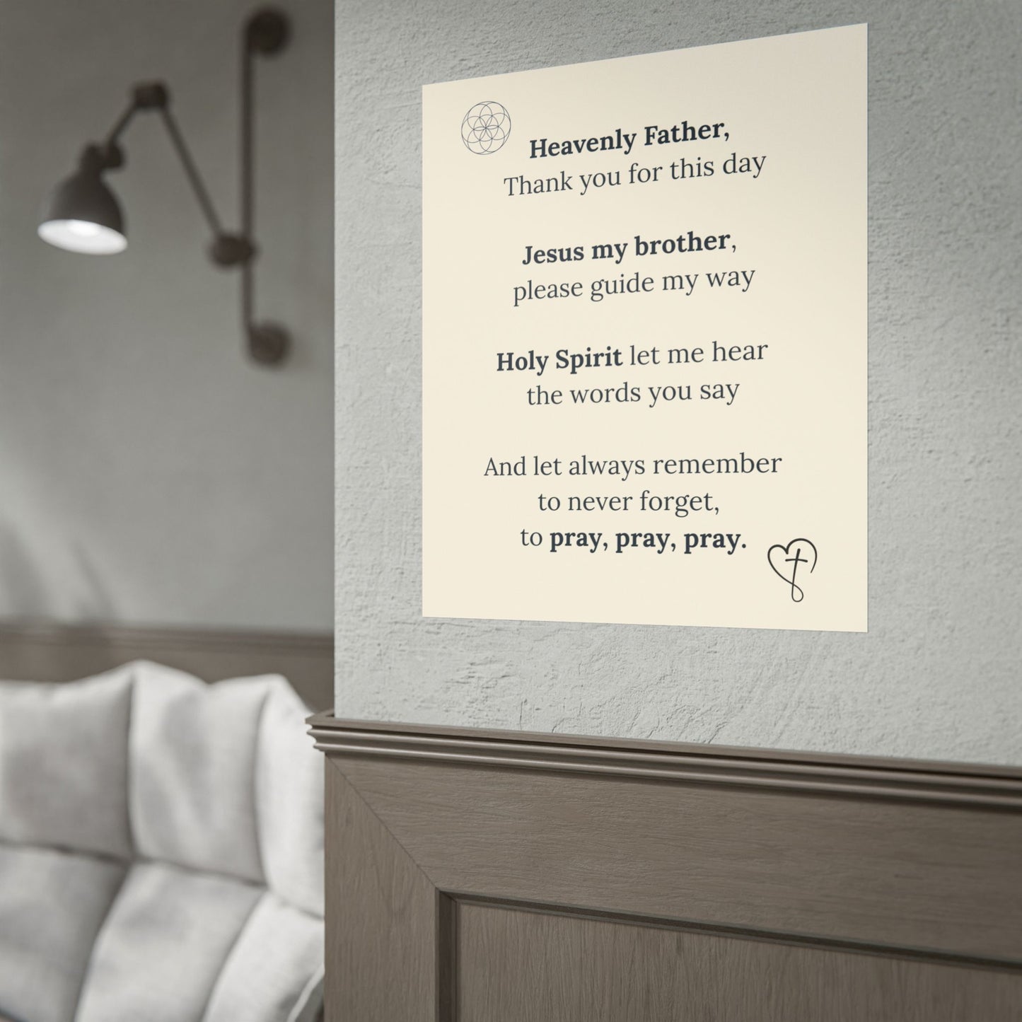 Brett’s Prayer Poster —  Inspirational Wall Art (Rolled Poster)