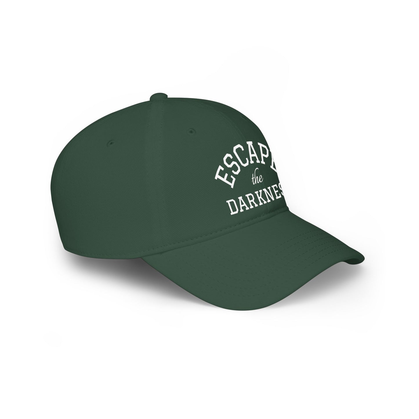 Baseball Cap — "Escape the Darkness" Embroidered  Low Profile Hat
