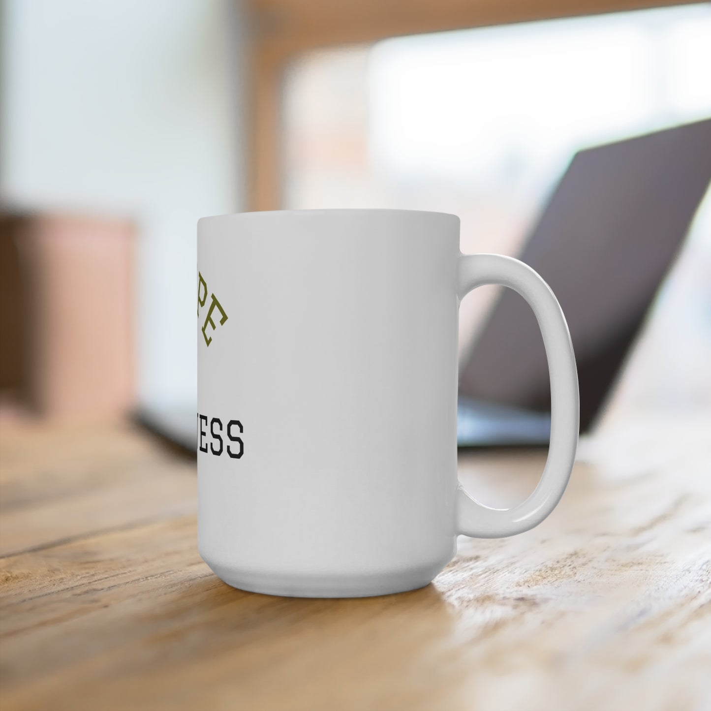 Escape the Darkness 15oz Ceramic Mug — Inspirational Coffee Cup