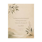 Nothing real can be threatened.... - - Inspirational Wall Art (Rolled Poster)