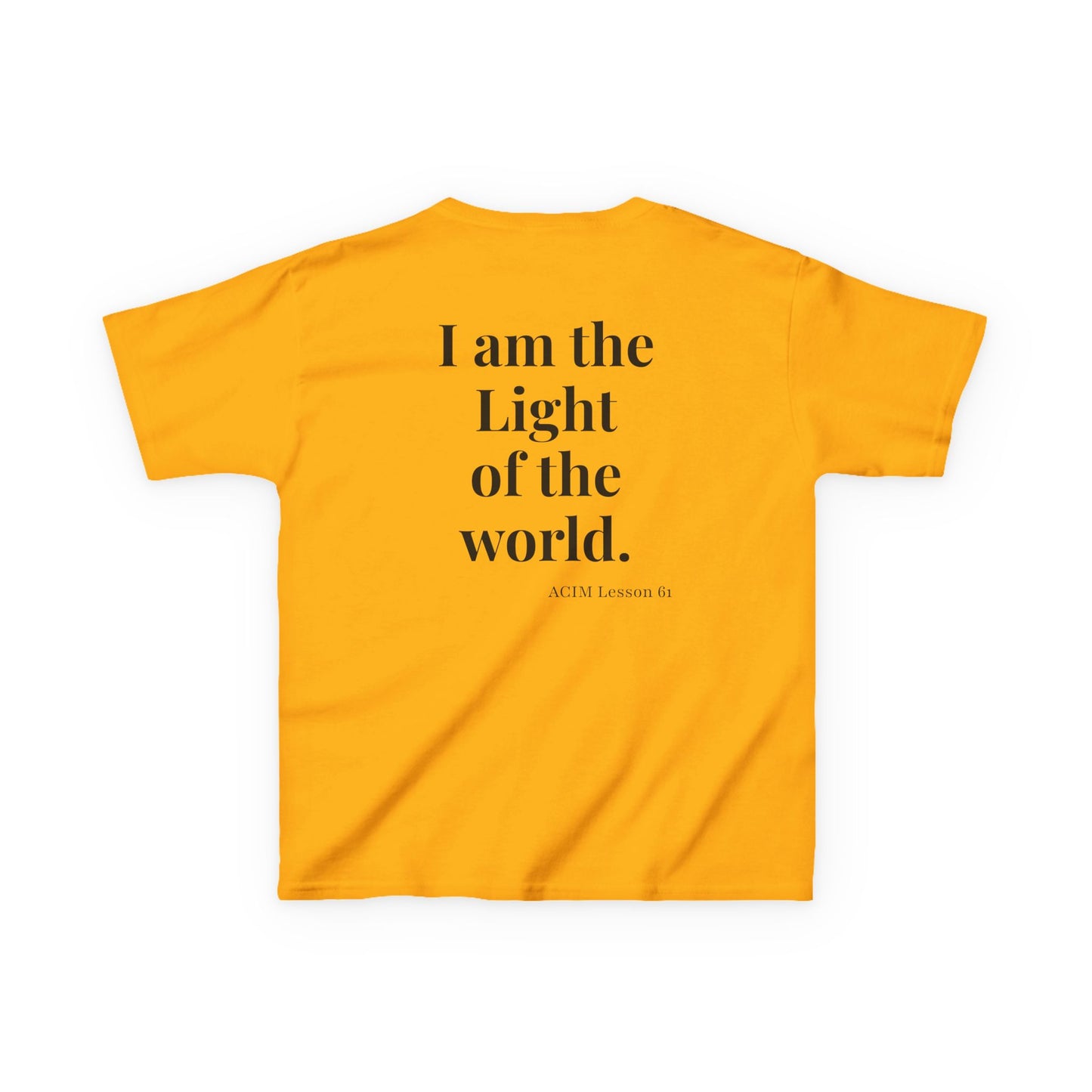 Kids Tee — ACIM Lesson 51  "I am the Light of the world." | Inspirational Youth Shirt