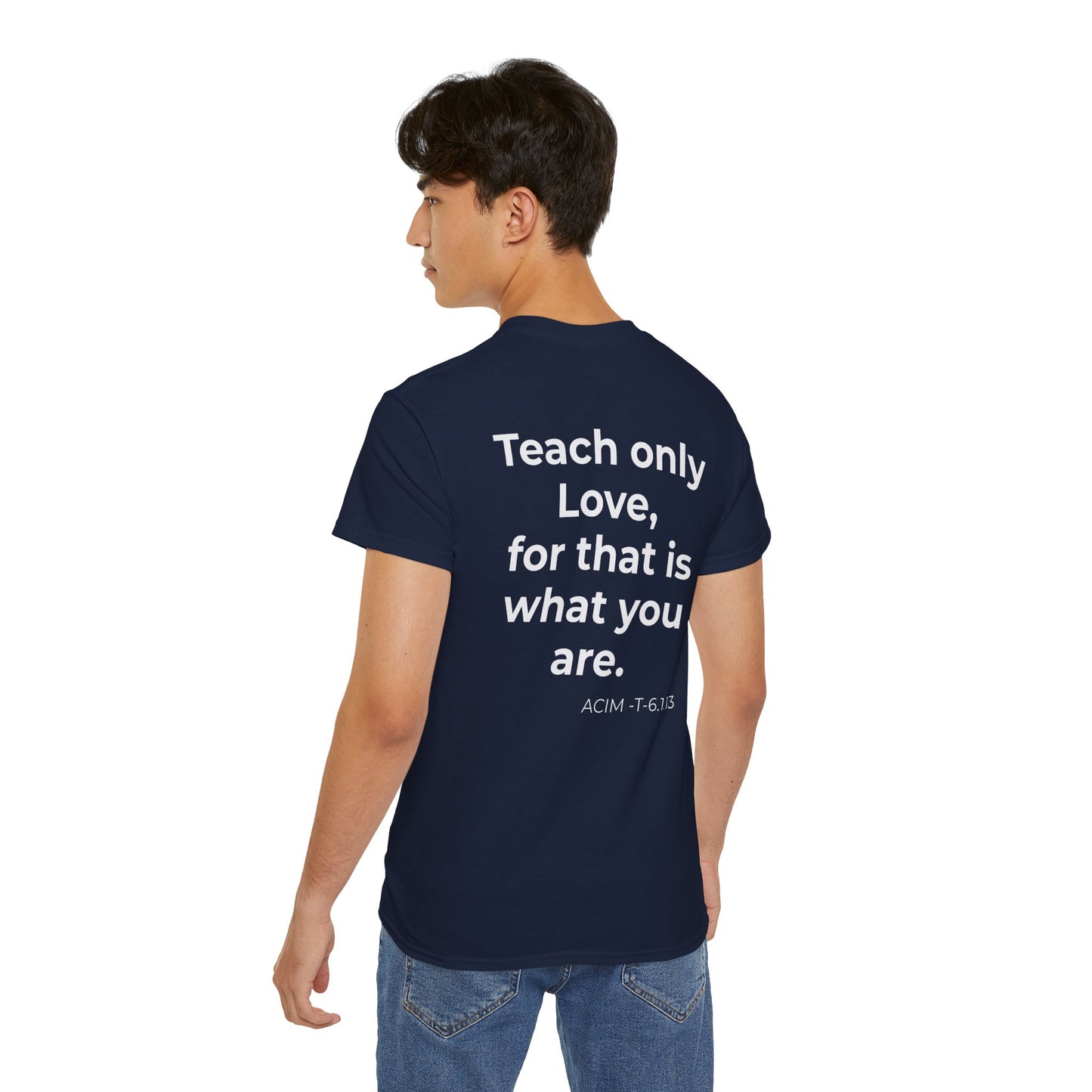 Teach Only Love T‑Shirt —  Red Heart Graphic Tee