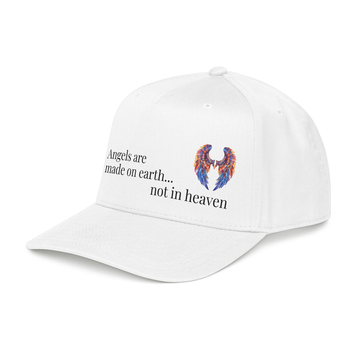 Angel Baseball Cap —  Angels are made on earth...not in heaven