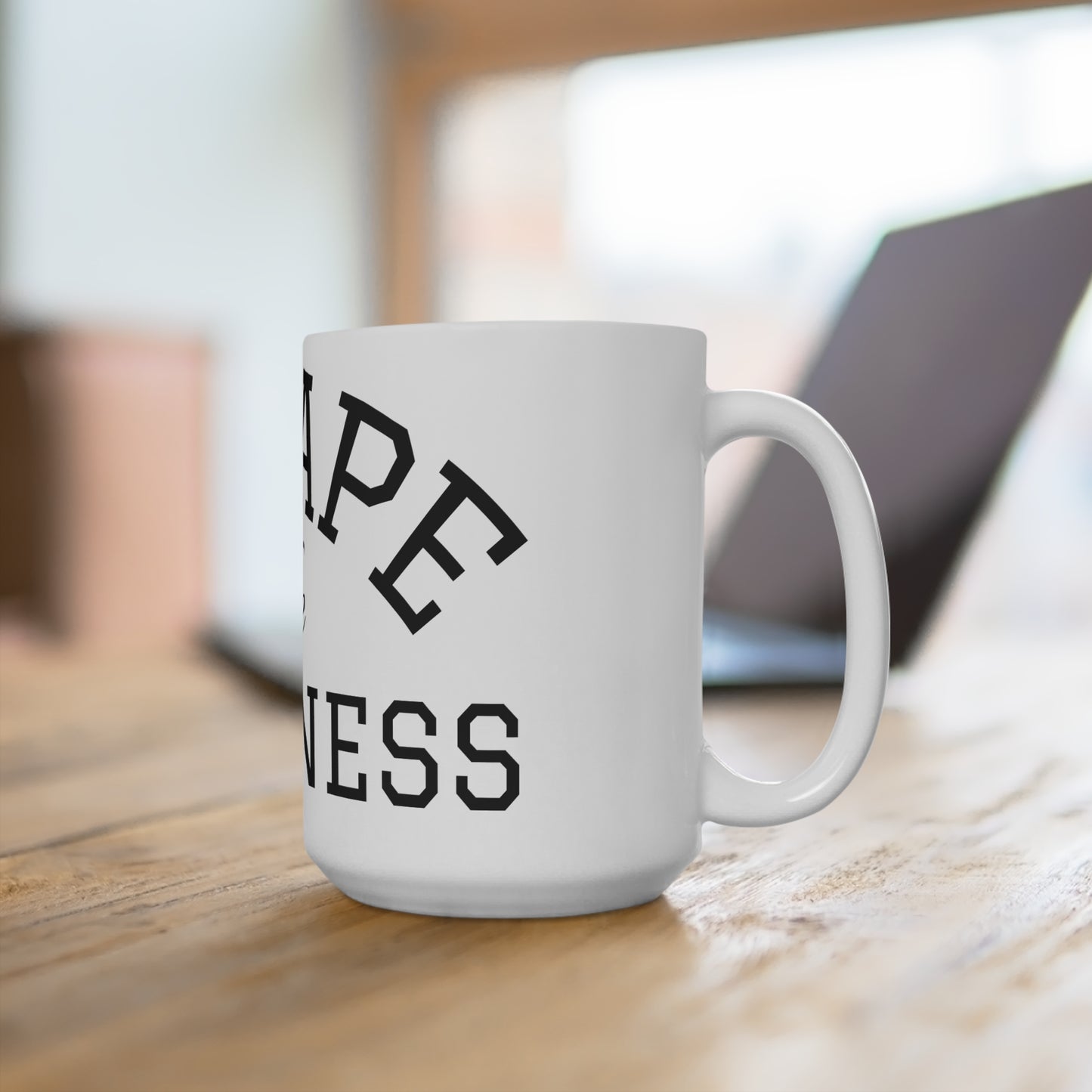 Escape the Darkness 15oz Ceramic Mug — Inspirational Coffee Cup