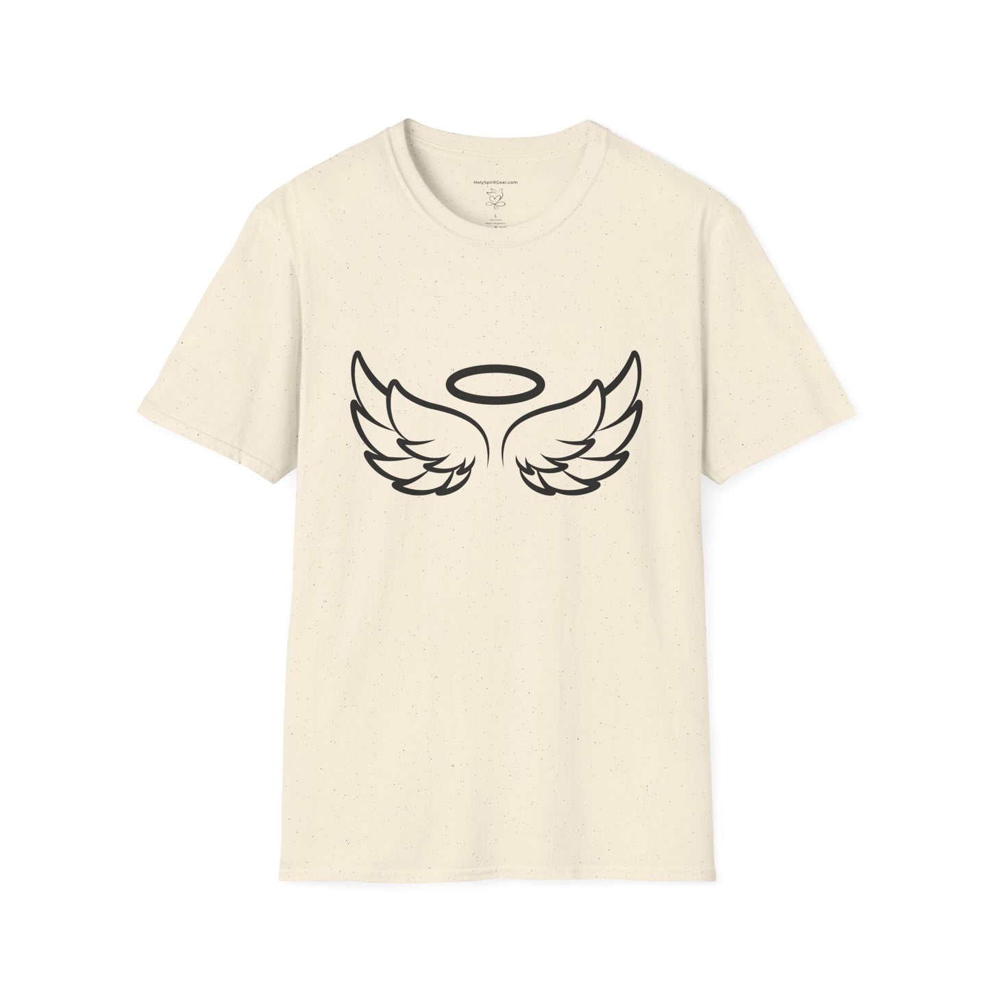 Angel Wings Graphic T-Shirt — Halo & Wing Minimalist Tee