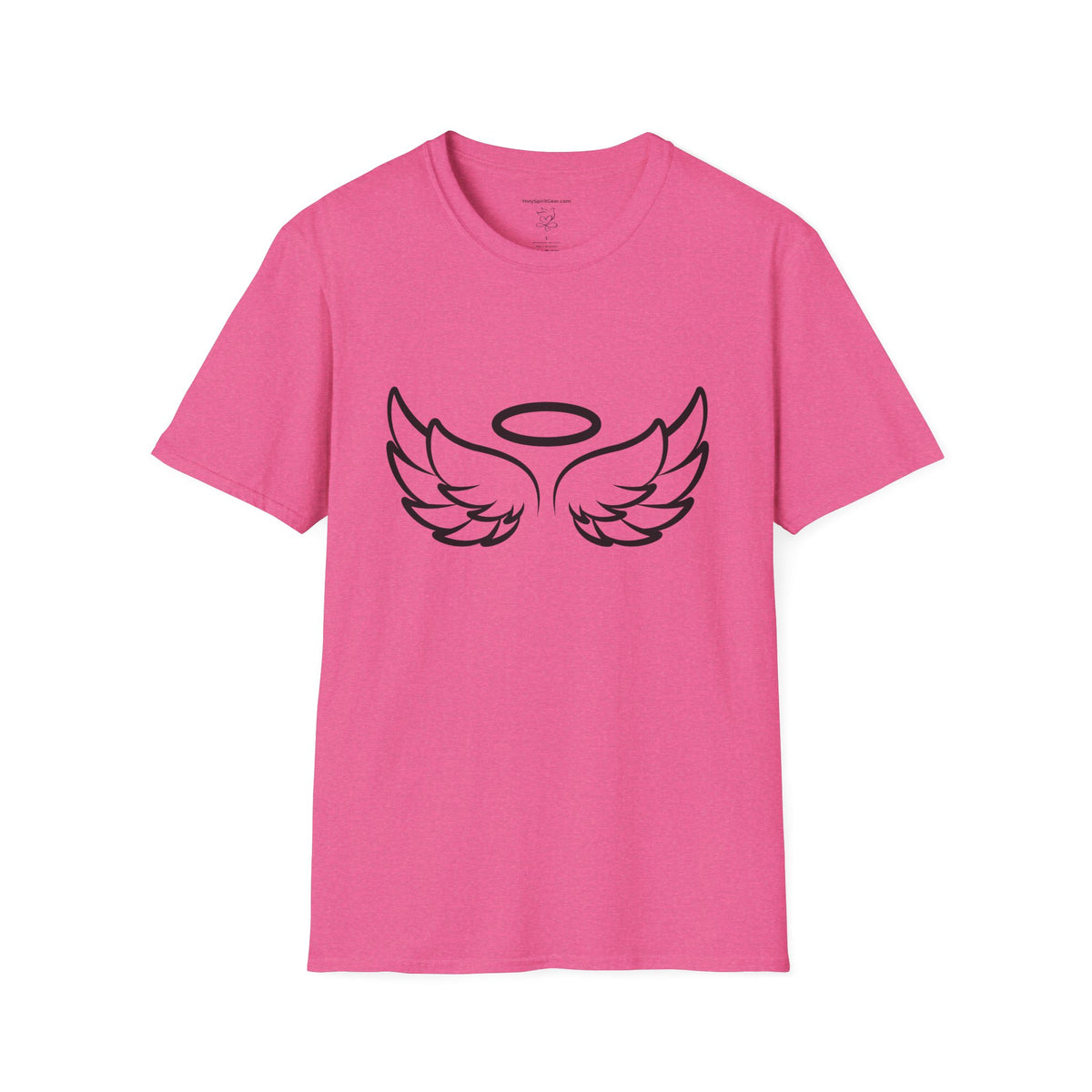 Angel Wings T-Shirt – Minimal Halo Graphic Tee