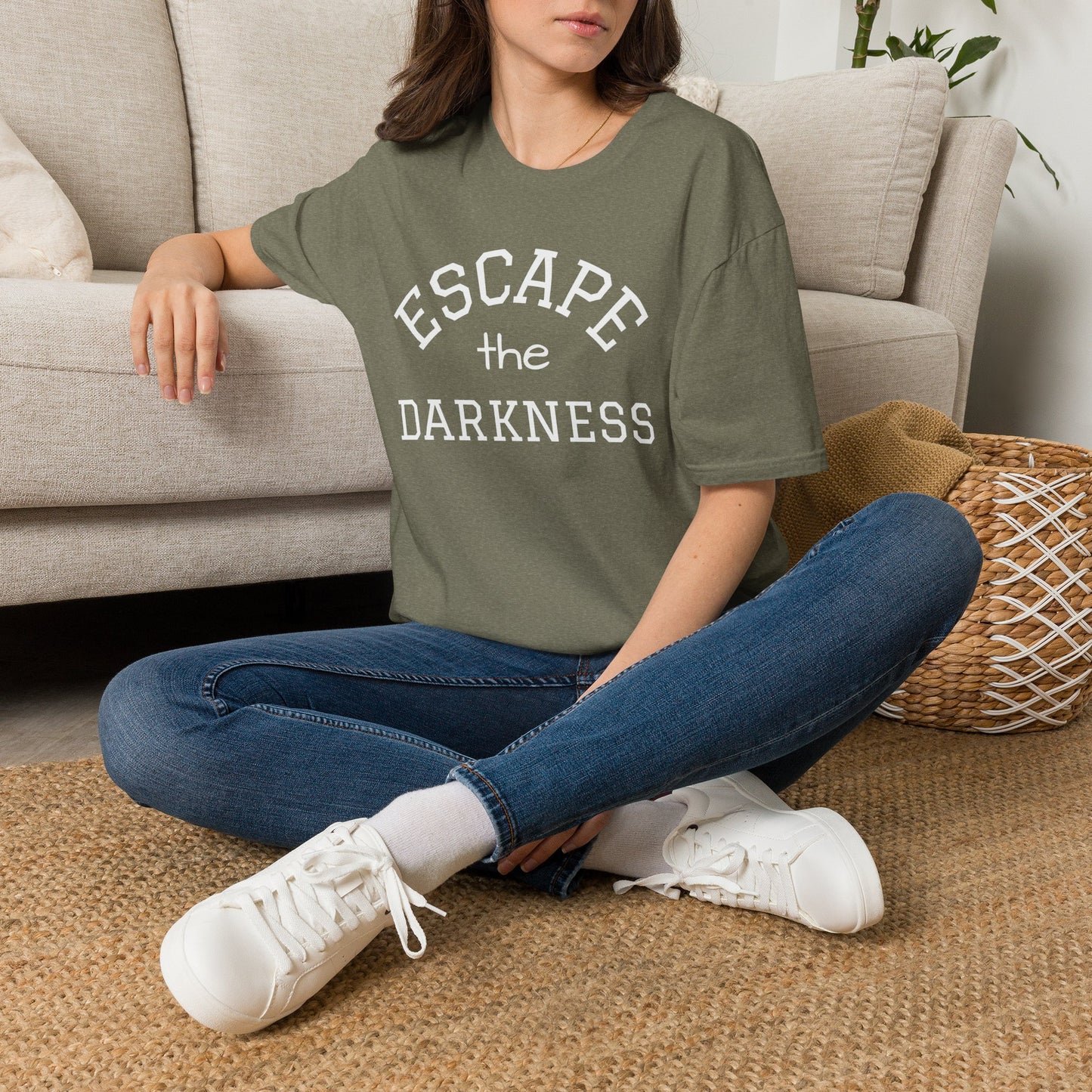 Escape the Darkness / The Light Has Come T‑Shirt — Inspirational  Faith Tee