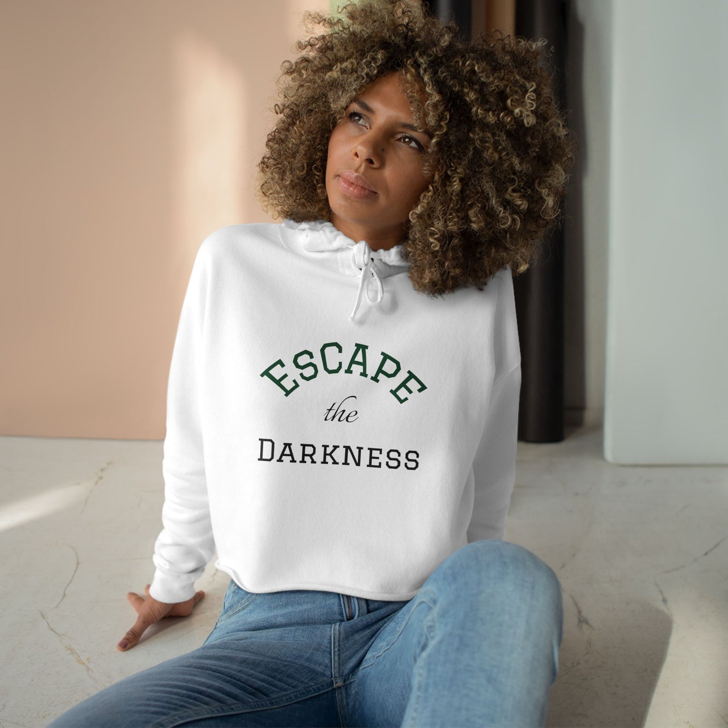 Crop Hoodie - Escape the Darkness!