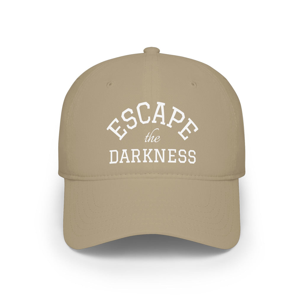 "Escape the Darkness" Embroidered  Low Profile Baseball Cap