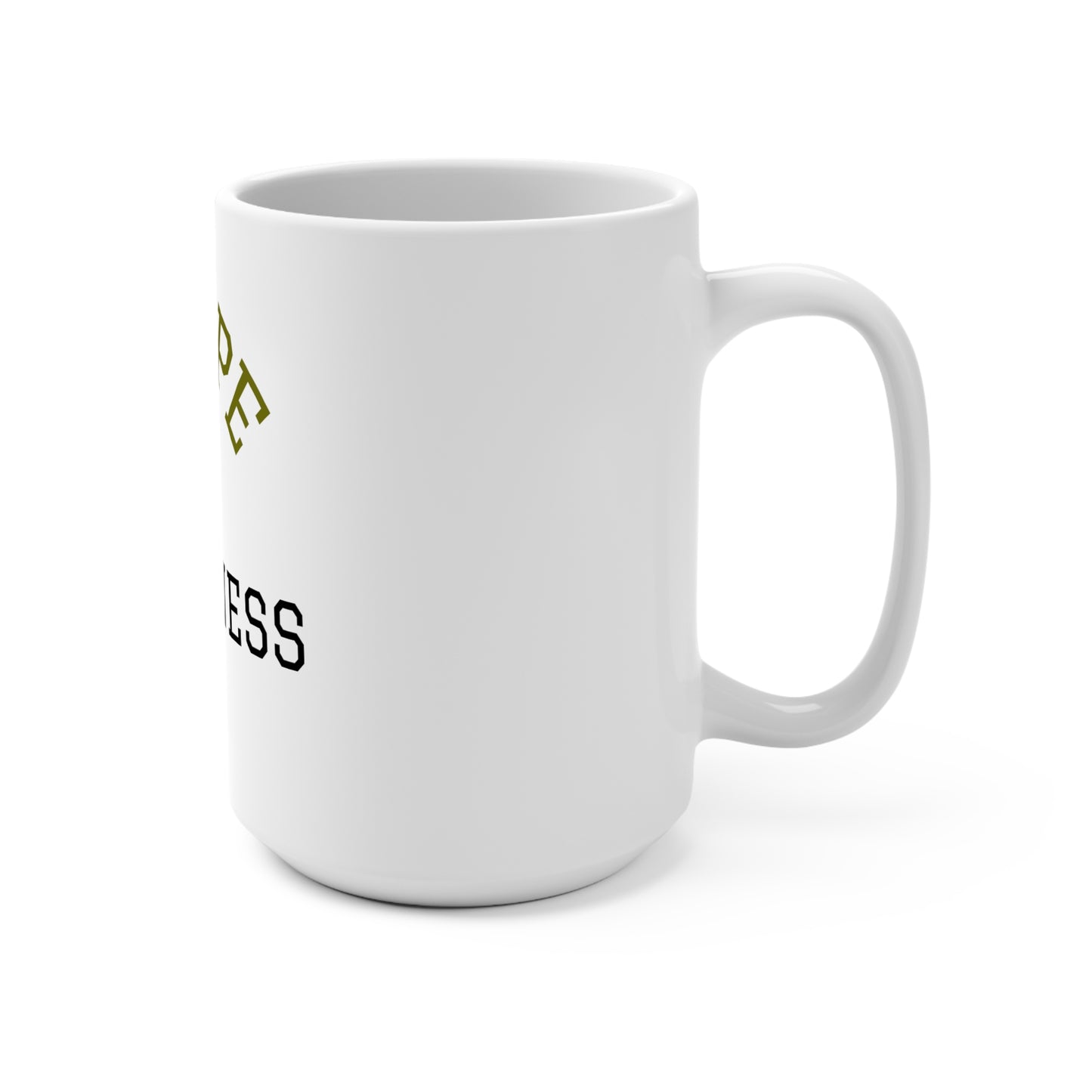 Escape the Darkness 15oz Ceramic Mug — Inspirational Coffee Cup