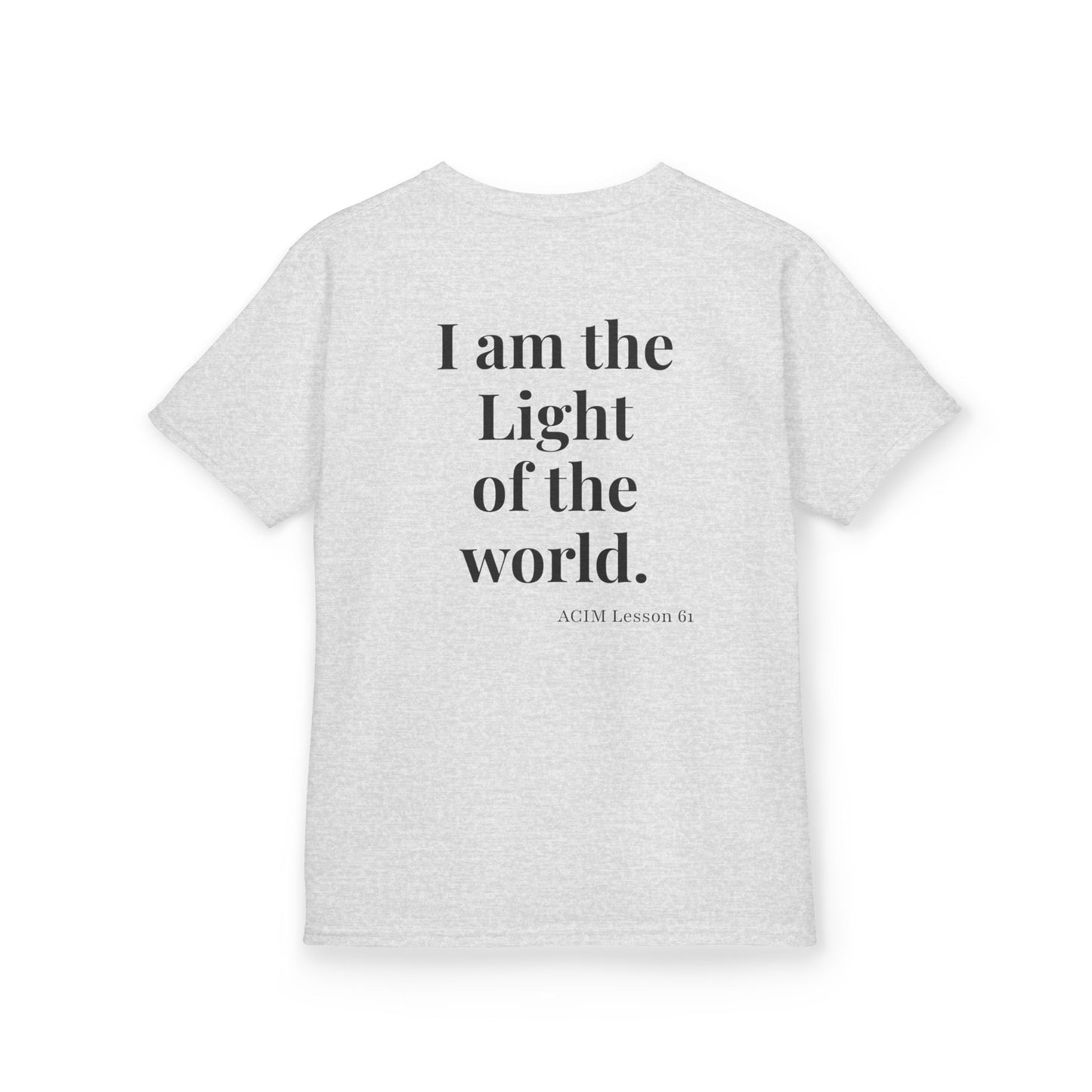 Kids Tee — ACIM Lesson 51  "I am the Light of the world." | Inspirational Youth Shirt