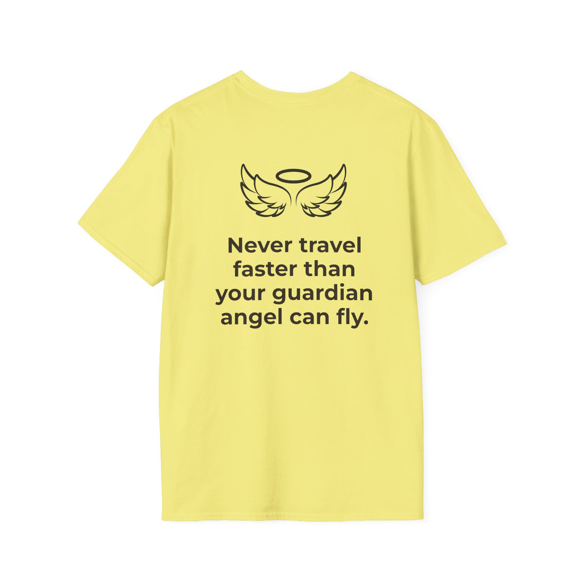 Angel Wings Graphic T-Shirt — Halo & Wing Minimalist Tee