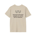 Angel Wings Graphic T-Shirt — Halo & Wing Minimalist Tee