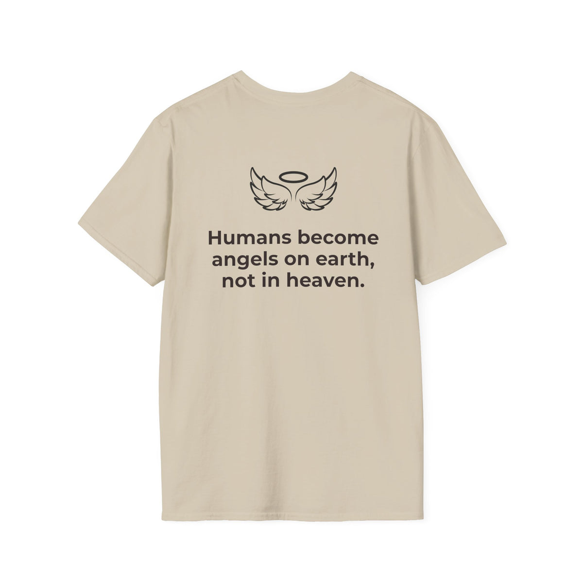 Angel Wings Graphic T-Shirt — Halo & Wing Minimalist Tee